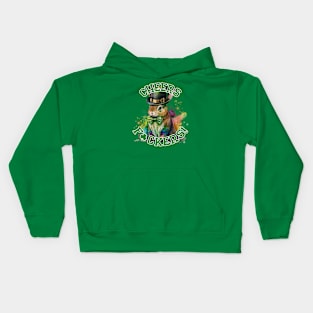 Cheers F ckers Leprechaun Bunny Kids Hoodie